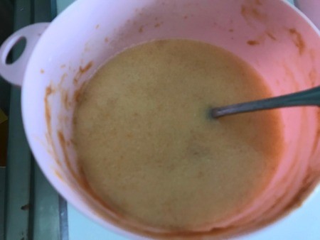 mixing wet ingredients