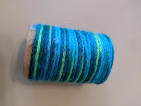 Recycled Paper Tube Bug Toy - wrapped tube