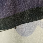 Identifying Small Black Bugs - bug on fabric