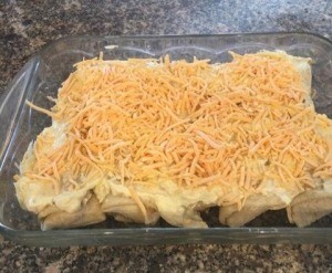 Burritos Incognito in baking dish