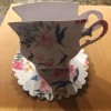 Teacup Party Favor Holder - closeup of finished cup and saucer