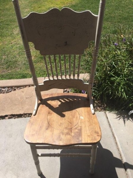Garden Flowerpot Chair Planter - recycled dining chair