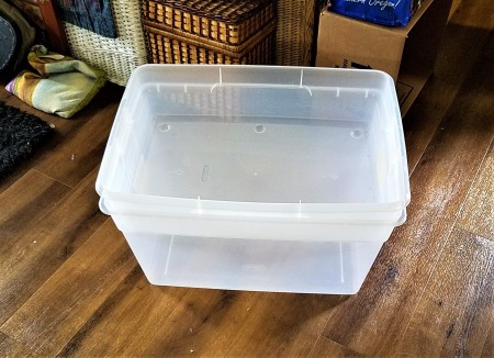 Two Lidless Tubs Become One