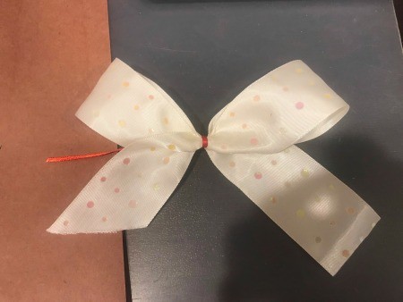 Recycled Paper Memorial Day Wreath - ribbon bow