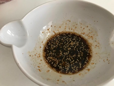 mixed marinade in bowl