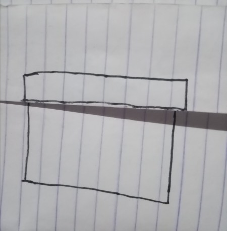 Message Box for the Frontliners  (COVID19) - draw box with the lid on the edge of the top fold