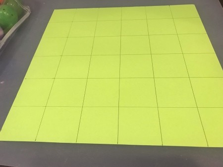 Plastic Egg Match-Up Game - divide up the piece of paper into squares