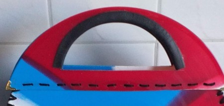 Bag Made from Coloured Vinyl Records