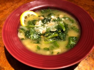 bowl of Beans and Greens Soup