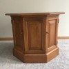 Value of a Conant Ball Octagon Table - medium finish table with door