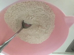 mixing dry ingredients