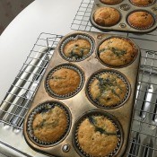 baked Pancake Mix Muffins in tins