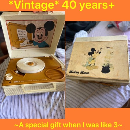 Value of a Vintage Disney Record Player - Mickey Mouse record player