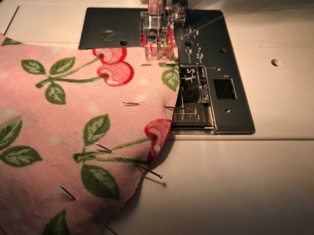 Non-Pleated Face Mask - sew a 1/4 inch seam