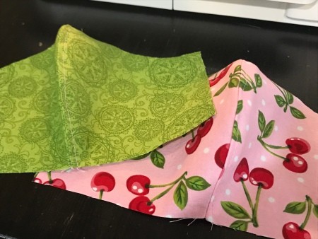 Non-Pleated Face Mask - both pieces done