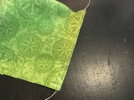 Non-Pleated Face Mask - tie threads and snip