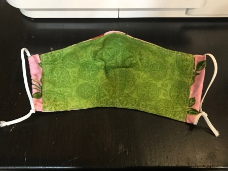 Non-Pleated Face Mask - repeat on other end, check fit