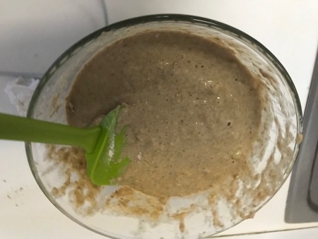 mixing wet & dry ingredients together