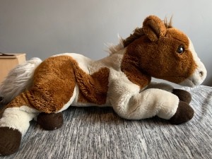 Identifying a Horse Stuffed Animal  - brown and white pinto horse