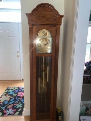 Value of a Grandfather Clock - full length photo of the clock