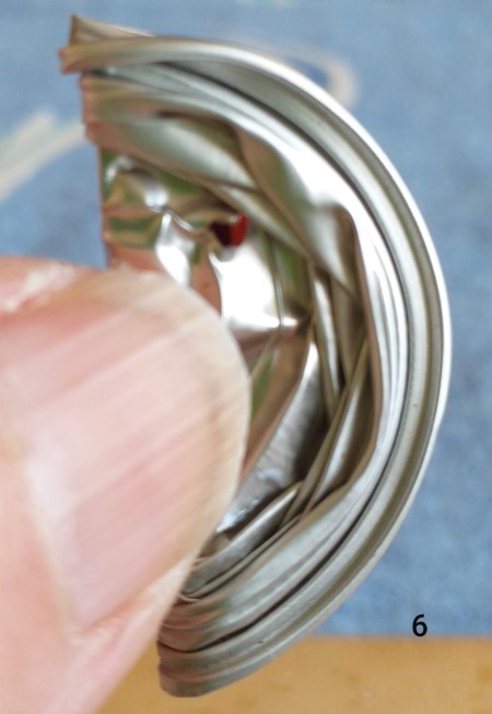 Orchid Made from Empty Nespresso Coffee Cups - folded capsule