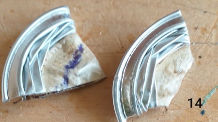 Orchid Made from Empty Nespresso Coffee Cups - halves