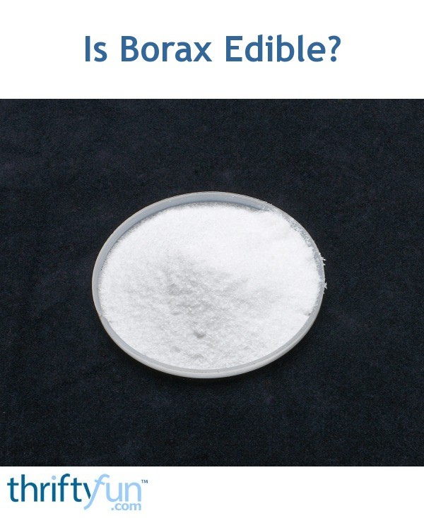Is Borax Edible? ThriftyFun