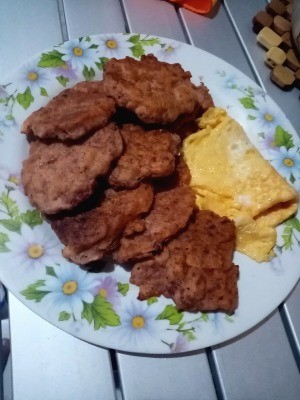 Corned Beef Patties on plate