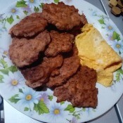 Corned Beef Patties on plate