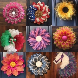 Business Name Ideas for a Wreath Company - collage photo of various wreaths