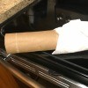 Cleaning In Tough Kitchen Areas - paper towel wrapped tube