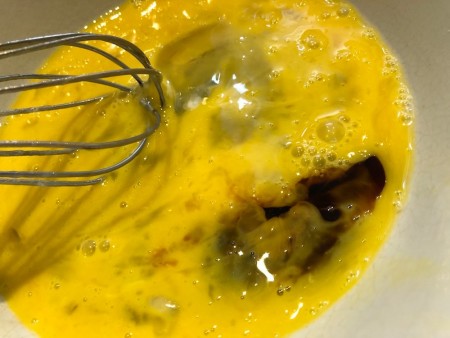 mixing eggs