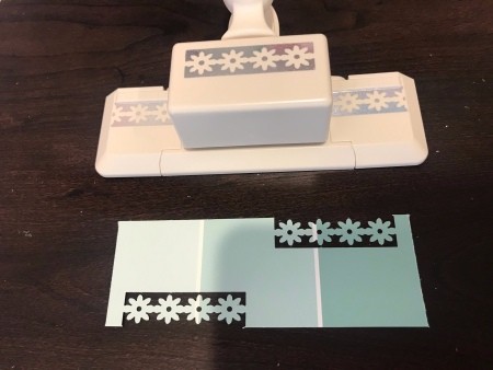Simple Paint Chip Mother's Day Cards - adding paper punch accents