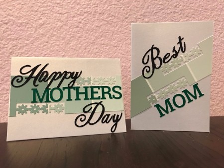 Simple Paint Chip Mother's Day Cards - two different styles of Mother's Day cards