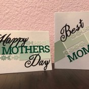 Simple Paint Chip Mother's Day Cards - two different styles of Mother's Day cards