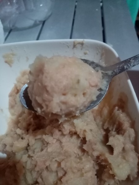 wrapped egg with tuna mix