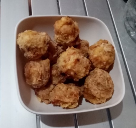 cooked Egg Filled Tuna Croquettes