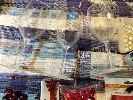 Red, White, and Blue Decor - plastic goblets