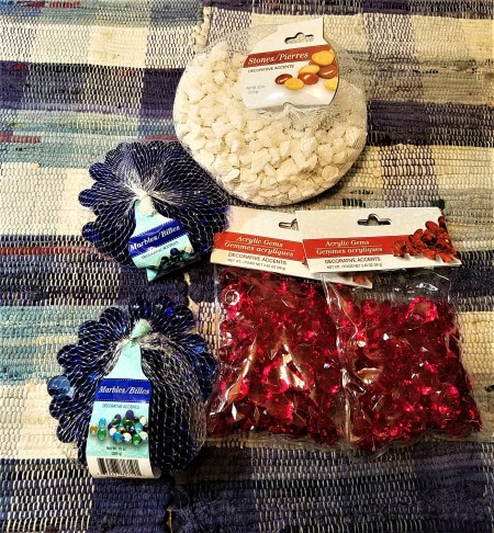 Red, White, and Blue Decor - bags of fillers