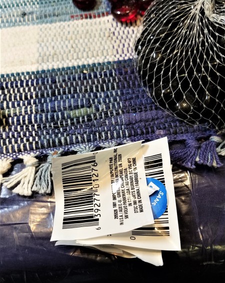 Red, White, and Blue Decor - stickers and price tags removed