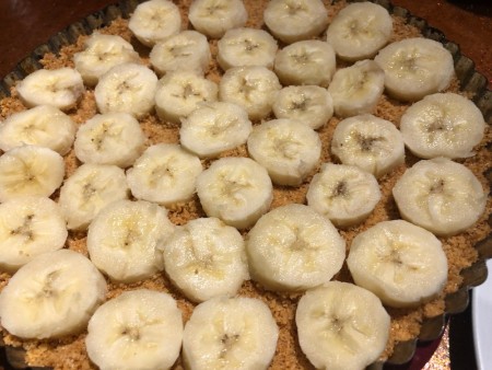 banana on crumbs