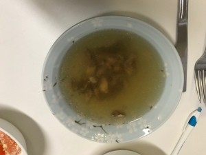 bowl of soup broth