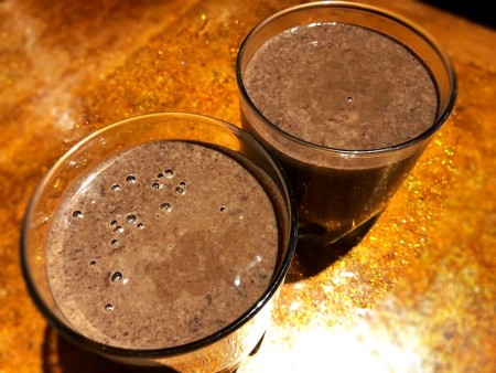 Chocolate Mousse poured into cups