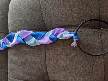 Ribbon "Hair" Braid Headband - braid attached to the top of the headband