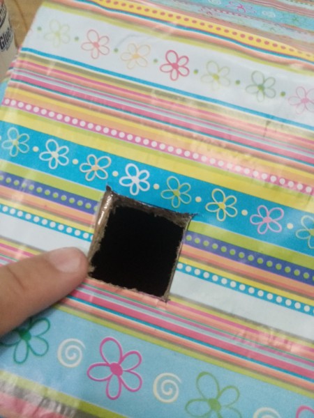 Home Shaped Money Bank - cut out area