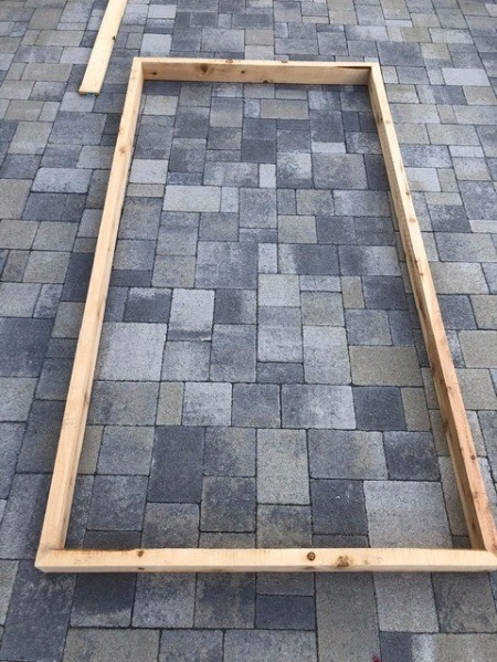 Galvanized Roofing Raised Bed - wooden frame complete
