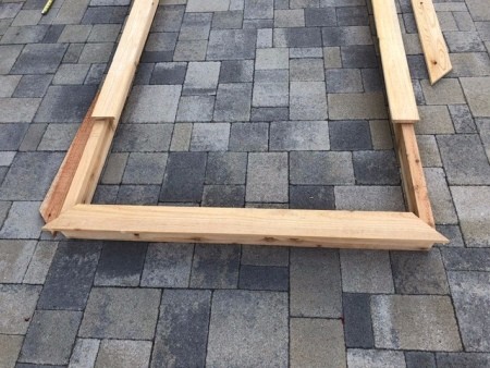 Galvanized Roofing Raised Bed - continuing to cut boards to fit