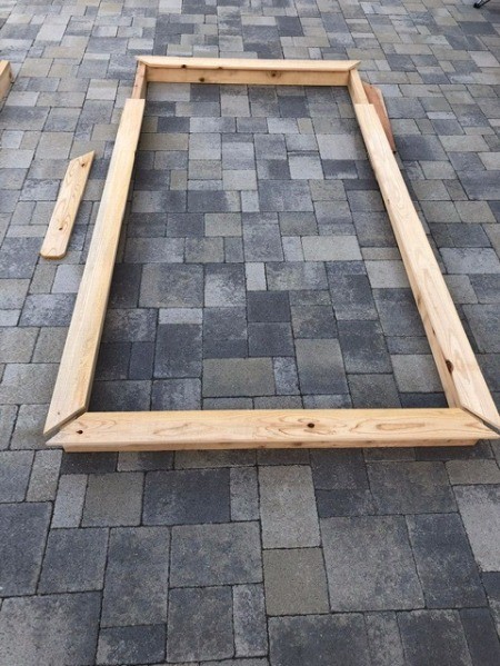 Galvanized Roofing Raised Bed - small lengths cut and angled