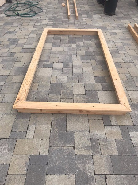 Galvanized Roofing Raised Bed - frame and top assembles