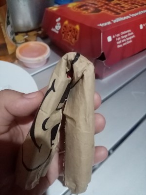 Paper Bottle Opener - folded/rolled paper bag